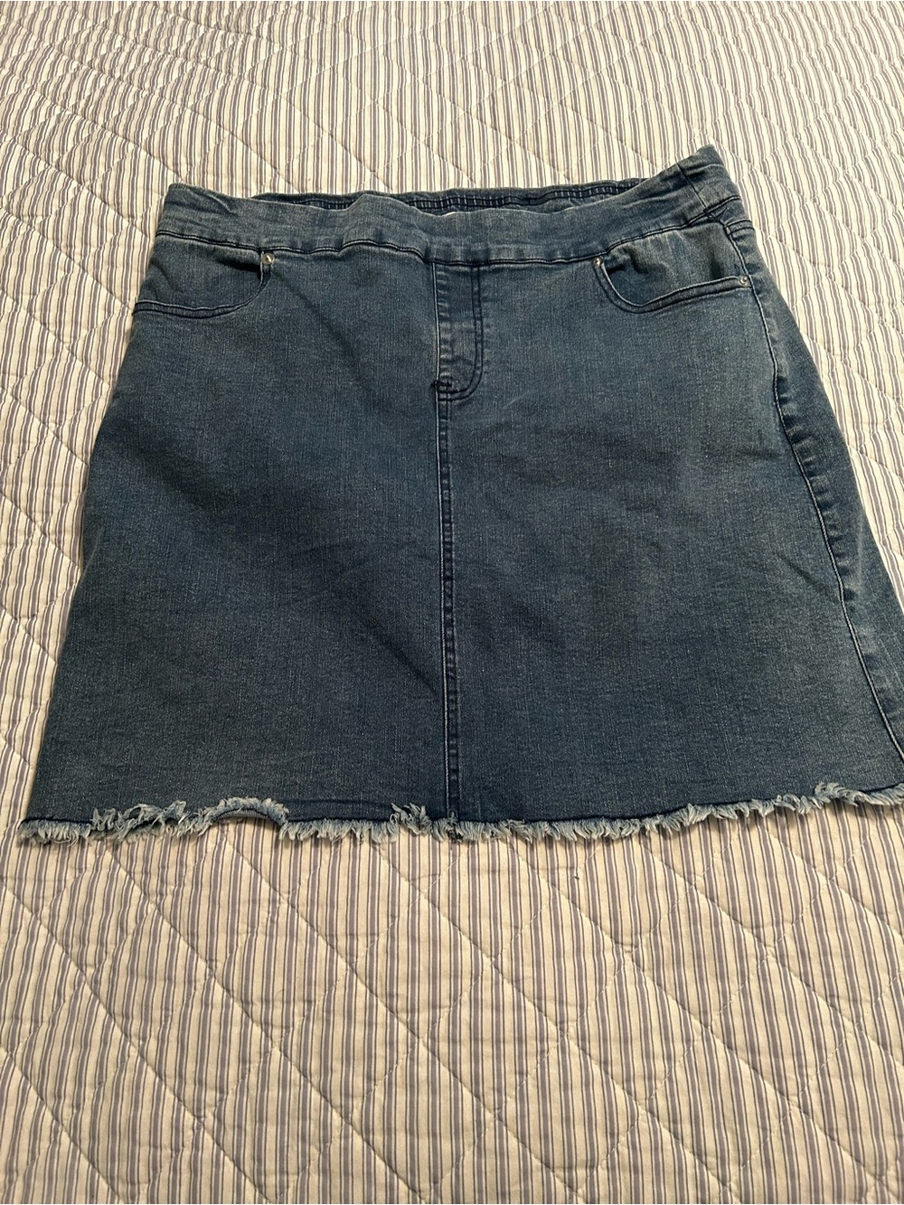 Denim skort in size large by Point Zero